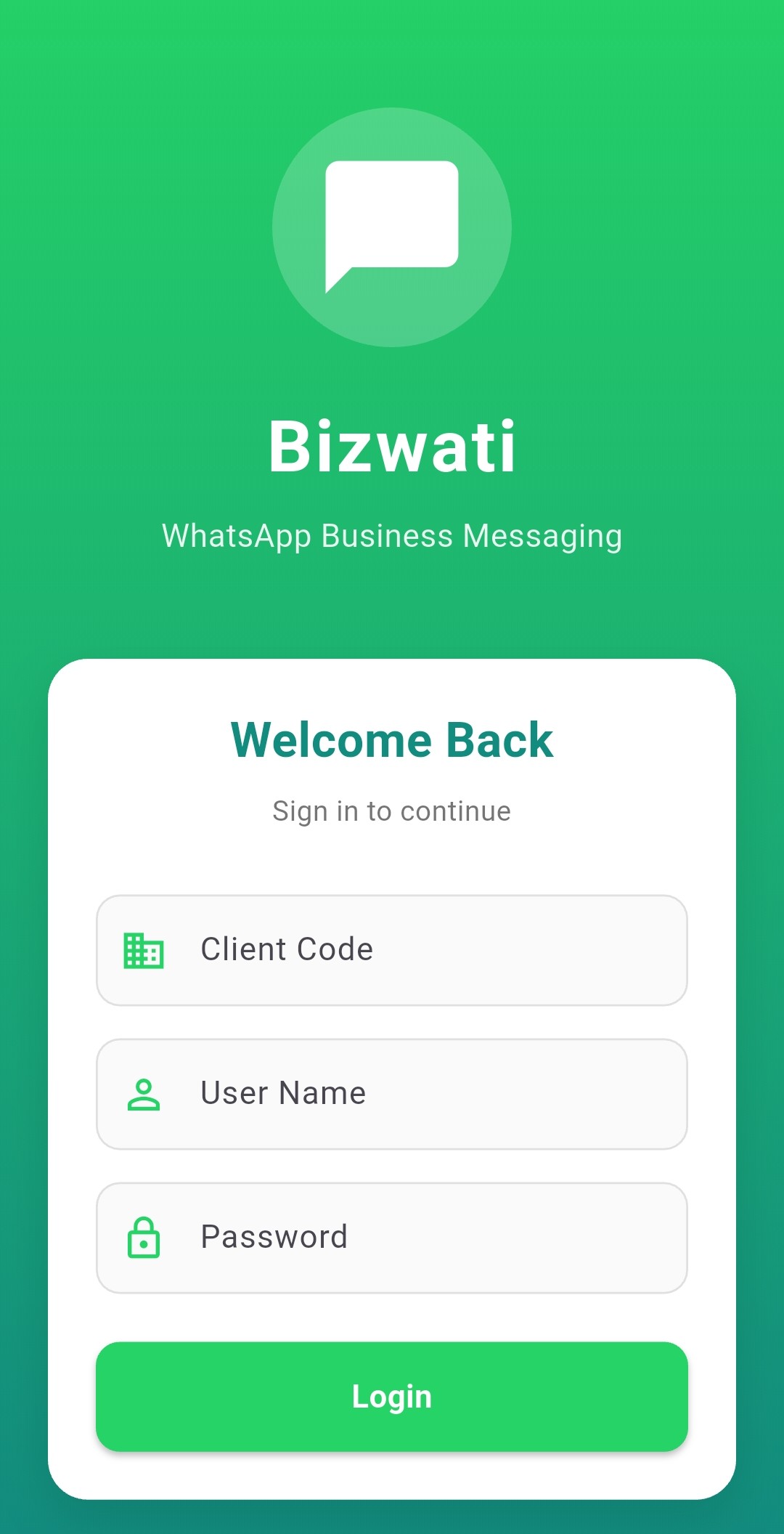 Bizwati Chat Interface