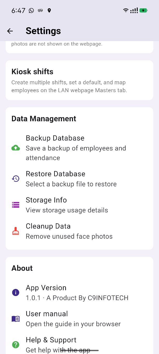 Backup save dialog